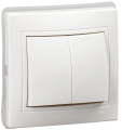 Розетки, выключатели с/п кварта белые (иэк )