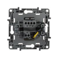 Механизм выключателя 1-кл. СП Etika 10А IP20 250В 10AX с подсветкой / индикацией безвинт. зажимы сл. кость Leg 672303