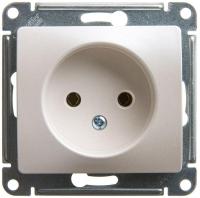 Механизм розетки 1-м СП Glossa 16А IP20 250В без заземл. перламутр. SchE GSL000641
