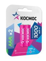 Аккумулятор AAA/R03 NI-MN 1000мА.ч BP-2 (блист.2шт) Космос KOCAAA/R03NIMH(1000MAH)