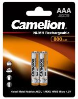 Аккумулятор AAA/R03 NI-MN 800мА.ч BP-2 (блист.2шт) Camelion 3674
