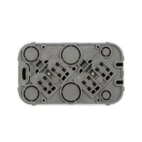 Розетка 2-м ОП Quteo 16А IP20 250В 2х2P без заземл. без защ. шторок бел. Leg 782231