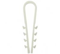 Дюбель-хомут ИЭК 11х18 (100шт) белый (UHH35-11-18-100)