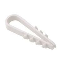 Дюбель-хомут 5-10 для круглого кабеля бел. (уп.100шт) Rexant 07-4501