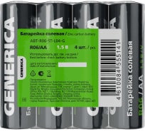 Батарейка   LR06 АА "GENERICA"  (ABT-LR06-ST-L04-G) 4шт
