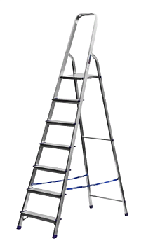 Алюминевая стремянка НОВАЯ ВЫСОТА 7 ступ. 46499