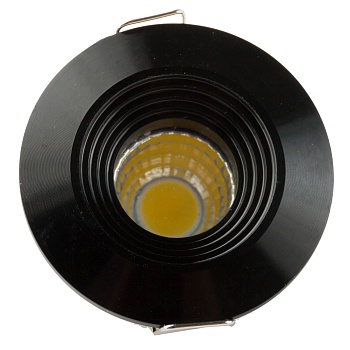 СВЕТИЛЬНИК  ES- 9903 LED 3W COB BK черный (мебельный) (Б5)