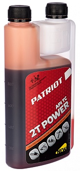 МАСЛО 2-х тактное минеральное Patriot POWER ACTIVE (мерная канистра) (1л) (850030568)