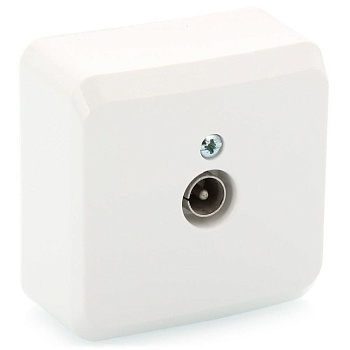 Розетка TV /белый/(Lexel Этюд) (TVA-002B)