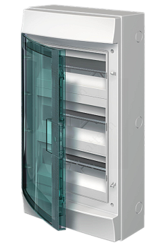 Бокс под автомат 36гр. О/П "АВВ" "Mistral" с прозр. дверцей