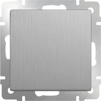 Механизм ВЫКЛЮЧАТЕЛЯ  1кл. с/п  (WERKEL) (серебряный рифленый) (WL09-SW-1G)