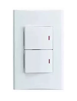 ВЫКЛЮЧАТЕЛЬ 2кл. с/п с подсветкой белый (ANAM Zunis) 7100 19