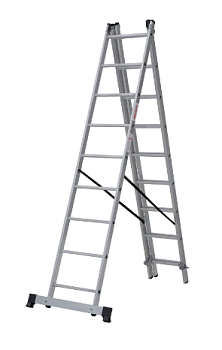 Алюминевая лестница-стремянка НОВАЯ ВЫСОТА 9 ступ. 46494