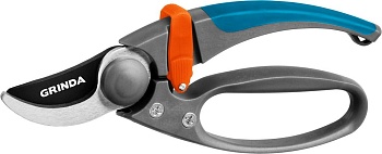 Секатор "GRINDA PROLine" P-57  c двухкомпонентными рукоятками, 210мм (423457)