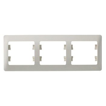 Рамка 3-м Glossa горизонт. беж. SchE GSL000203