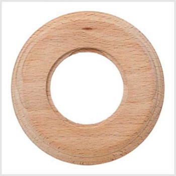 Рамка 1-ая постовая  С/П  дерево, натурэль  круглая  (BIRONI) (BF8-610-10)