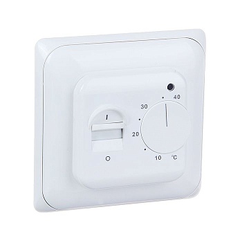 Термостат "EASTEC" RTC 70.26 встраиваемый, 3,5кВт. датчик-выносной, механический+5...+40°С ,белый