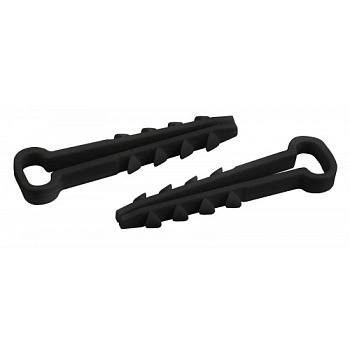 Дюбель-хомут  5х 8 для плоского кабеля черный/белый "ЭРА" (100шт) (Б0050792)(Б0050791)