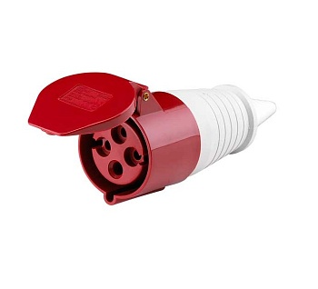 Розетка кабельная 16А 380В 3P+PЕ ССИ-214 IP44 IEK PSR22-016-4