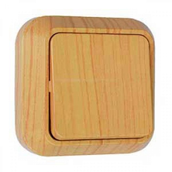 Выключатель   1кл. О/П проходной /Дуб/ (Makel) (45305)