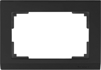 РАМКА для двойной розетки (WERKEL) (черный) (WL04-Frame-01-DBL-black) Stark