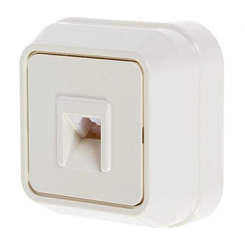 Розетка    О/П TF /белая/ (Makel) (45114)