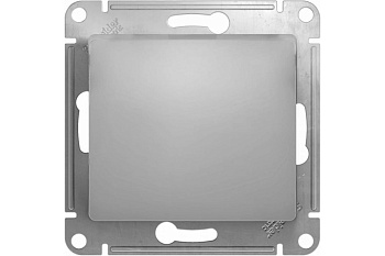 Механизм выключателя 1кл. с/п перекрестный алюминий (SCHNEIDER GLOSSA ) (GSL000371)