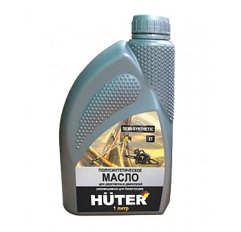 МАСЛО 2-х тактное полусинтетическое HUTER (1л) (73/8/3/2)