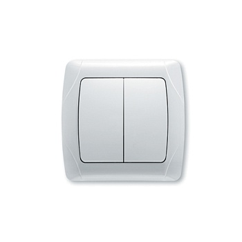 Выключатель   2кл. С/П  белый (VIKO) (90561002)