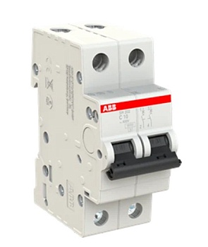 Выключатель автоматический модульный 2п C 10А 4.5кА SH202L C10 ABB 2CDS242001R0104