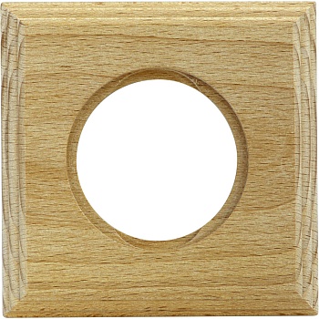 Рамка 1-ая постовая  С/П  дерево, натурэль  квадрат (BIRONI) (BF4-610-10)