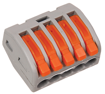 КЛЕММНИК  5х2,5 "ИЭК"/"Smartbuy" с рычажком (UKZ-001-415)/(SBE-cwcc-5)