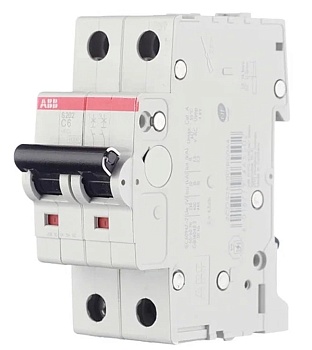 Выключатель автоматический модульный 2п C 6А 4.5кА SH202L C6 ABB 2CDS242001R0064