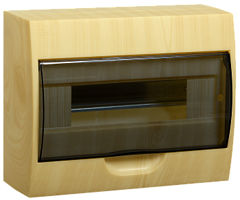 Бокс под автомат 12гр. О/П (ЩРН-П-12) "ИЭК" с проз. дверцей (сосна) (MKP12-N-12-40-10-S)