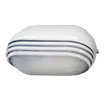 Светильник ЛОН 94 816 NBL-O3-60-E27/WH 1х60Вт E27 IP54 (аналог НПБ 1407 бел. овал ресн. 60Вт) Navigator 94816