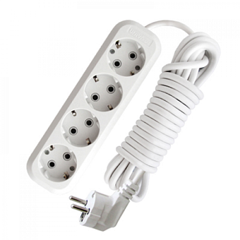 Удлинитель    4гн. 3м. З/К (Макел) (153)