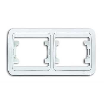 Рамка горизонтальная 2-ая (белая)  (Makel) (22012/10313)