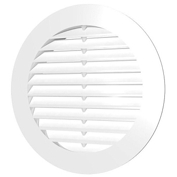 Решетка вентиляц. круглая D125мм с фланцем пласт. (1/40) "ЭРА" 12РК (50 630)