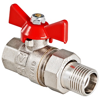 Кран шаровой VALTEC BASE, с полусгоном 1" вн. - нар.(VT.227.N.06)