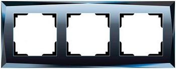 Рамка 3-я (WERKEL) (черный,стекло) (WL08-Frame-03 Diamant)