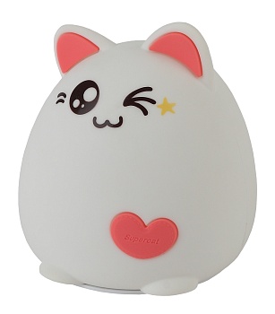 Настольный светильник светодиодный  "ЭРА" NLED-413-1W-P белый с розовым (Б0041090)