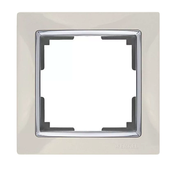 РАМКА 1-я (WERKEL) (слоновая кость/серебро) (WL03-Frame-01-ivory Snabb)