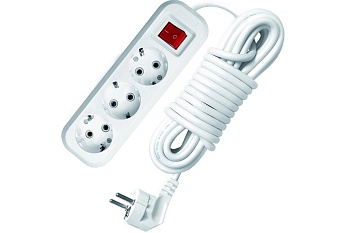 Удлинитель    3гн. 3м. З/К (выкл.) (Макел) (213)