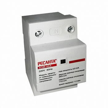 Реле напряжения "Ресанта" АЗМ-40АРД регулируемый с дисплеем 