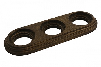 Рамка 3-м ОП ретро старое дерево Bironi BF1-630-17