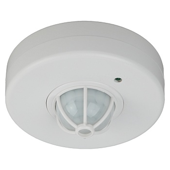 Датчик движения "ЭРА"  MD 016 белый, макс. нагрузка 1200Вт, угол 360гр, дальность 6м (Б0043793)