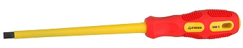 Отвертка  (диэлектрическая) шлицевая L 175/8  "STAYER" (MAX GRIP) (25827-08-175)