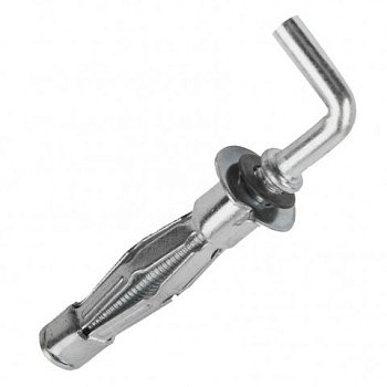 Дюбель МОЛЛИ 6x52 с крюком "ТехКреп" (4шт.)(Пакет)(УТ-00003063)