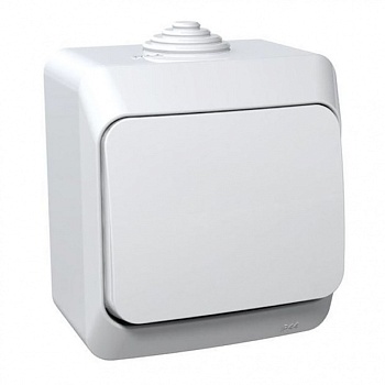 Выключатель   1кл. П/Г /белый/(Lexel Этюд) (ВА10-041В)