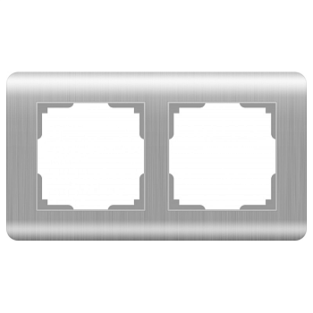 РАМКА 2-я (WERKEL) (серебряный рифленый) (WL12-Frame-02)(STREAM)